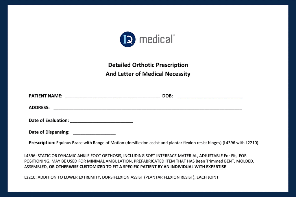 Prescription & Letter of Medical Necessity